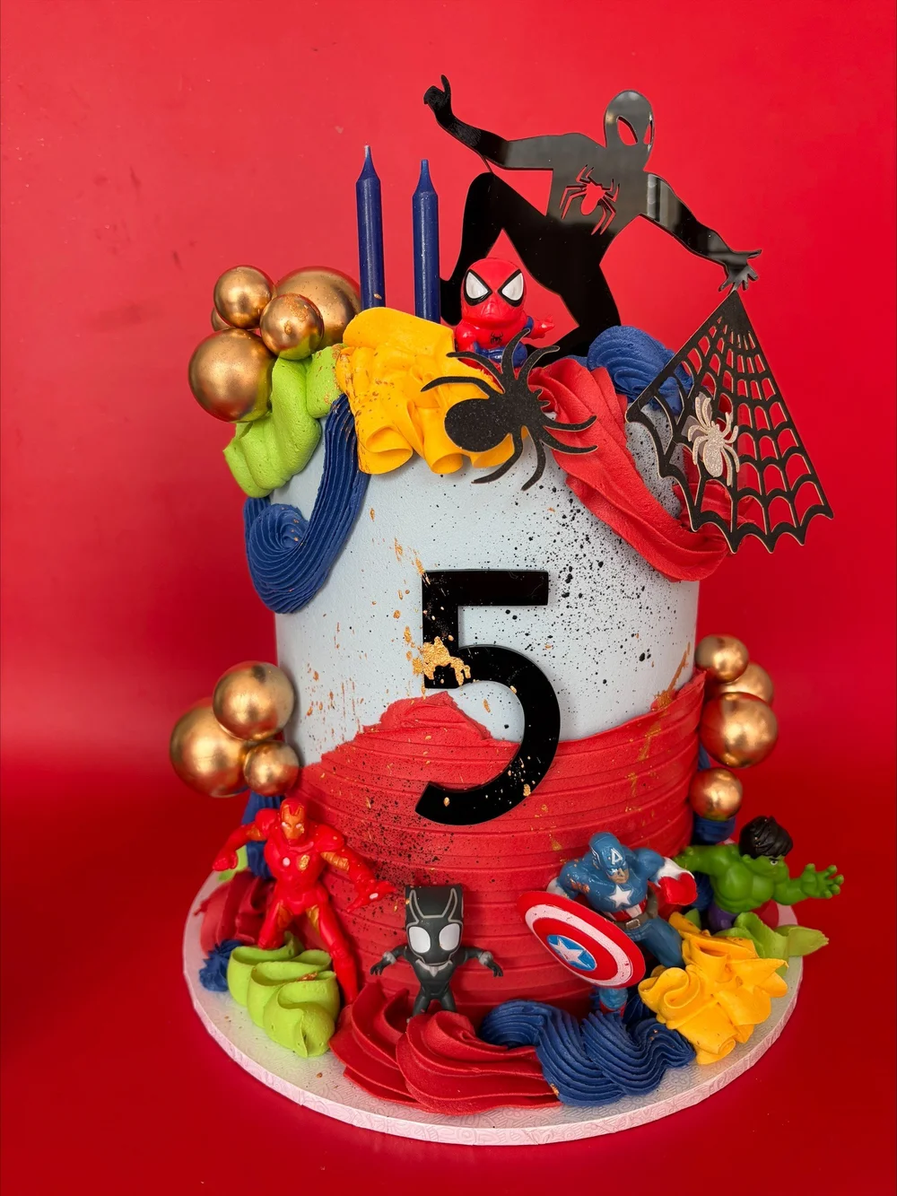 Spider-Man cake for Number five